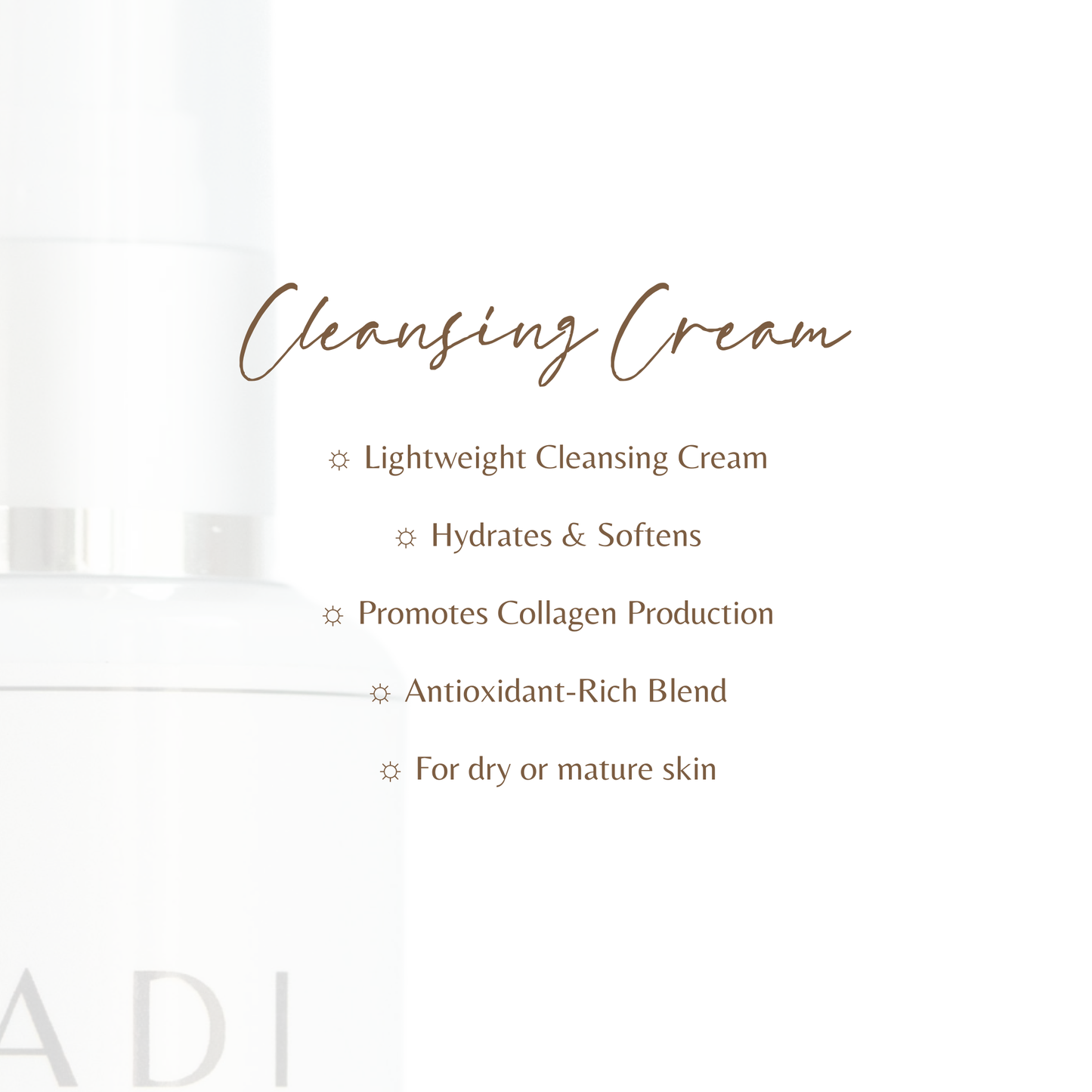 STEP 1 - For Dry/Mature Skin - Desert Peach Cleansing Cream