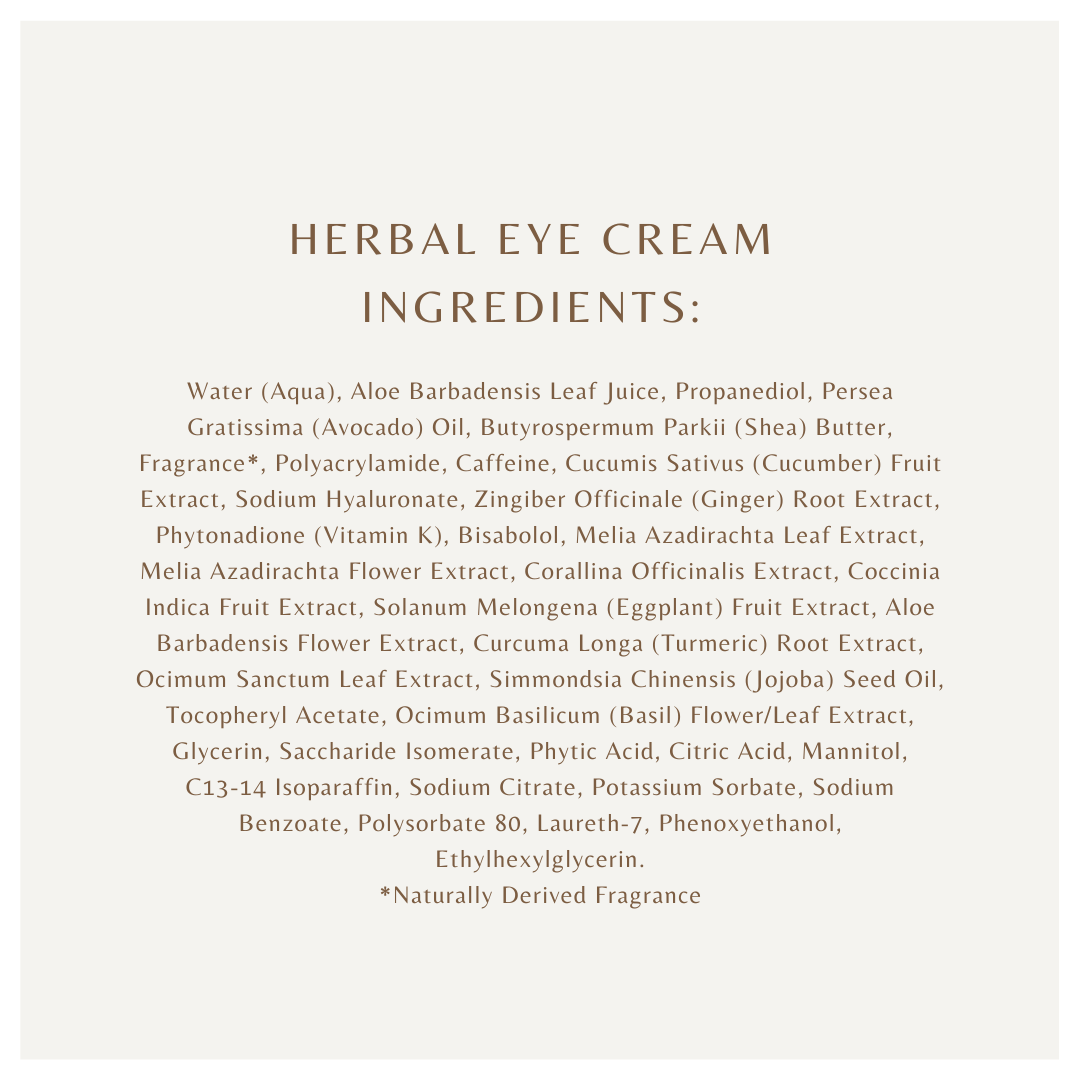 STEP 5 - Herbal Eye Cream